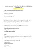 D413 - Telecommunications and Wireless Communications &vert; Complete Study Guide &vert; Verified&NewLine;Questions & Answers &vert; Latest Updated Version &vert; Exam Prep &vert; 100&percnt; Pass Success Resource &vert;&NewLine;Instant Download PDF&NewLine;Full Comprehensive Examination
