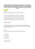 WGU D412 Help Desk Ticket Analysis - Comprehensive Practice Exam &vert;&NewLine;Complete Study Guide &vert; Verified Questions & Answers &vert; Latest Updated&NewLine;Version &vert; Exam Prep &vert; 100&percnt; Pass Success Resource &vert; Instant Download&NewLine;PDF&NewLine;