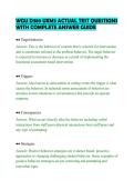 WGU D389 UXM3 ACTUAL TEST QUESTIONS &NewLine;WITH COMPLETE ANSWER GUIDE