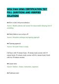 WGU D389 UXM3 CERTIFICATION TEST &NewLine;FULL QUESTIONS AND VERIFIED &NewLine;SOLUTIONS 