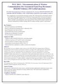 WGU D413 Telecommunications & Wireless Communications Pre-Assessment 2026-2027 QUESTIONS AND&NewLine;ANSWERS ALREADY GRADED A&plus;&period; 100&percnt; Verified Solutions &vert; Updated Per Latest Guidelines &vert; Graded A&plus;