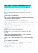 PRO TOOLS 101 Study Guide UPDATED ACTUAL&NewLine;Questions and Answers &vert; A&plus; Verified &vert; 2026&NewLine;