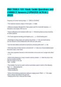 PRO TOOLS 101 Study Guide Questions and&NewLine;CORRECT Answers &vert; UPDATED ACTUAL &vert;&NewLine;2026&NewLine;