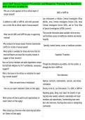 Joint Staff Sexual Assault Prevention and Response Training Test Questions&NewLine;with Answers Graded A&plus;