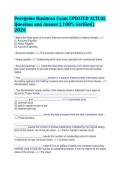 Peregrine Business Exam UPDATED ACTUAL&NewLine;Question and Answer &vert; 100&percnt; Verified &vert;&NewLine;2026