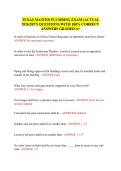 TEXAS MASTER PLUMBING EXAM &lpar;ACTUAL&NewLine;2026&sol;2027&rpar; QUESTIONS WITH 100&percnt; CORRECT&NewLine;ANSWERS GRADED A&plus; 