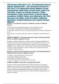 Fall Semester 2026&ndash;2027 17-70 &ndash; NY Independent General Adjuster Updated 2026 &vert; 190&plus; Questions and Answers &vert; New York 17-70 Independent General Adjuster License Comprehensive Study Guide&comma; Practice Exam&comma; Exam Prep Test Bank&comma; Property & Casualty Insurance&comma; C