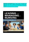 NURS4803 TESTBANK Exam 1 new Leading&comma; Managing&comma; and  &NewLine;Following Yoder-Wise&colon; Leading and Managing in Nursing&comma; 7th  &NewLine;Edition&lpar;2025&sol;2026 REVISED EXAM PRACTICE GUIDE&rpar; &lpar;CONTAINS  &NewLine;COMPLETE QUESTIONS WITH ANSWERS&rpar; &NewLine;