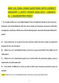 AINS 101 FINAL EXAM QUESTIONS WITH CORRECT&NewLine;ANSWERS &vert; LATEST UPDATE 2026-2027 &vert; GRADED&NewLine;A&plus; &vert; GUARANTEED PASS&excl;&excl;