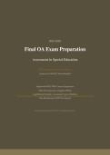 WGU D003 FINAL OA EXAM 2026&sol;2027 &vert; Assessment in Special Education &vert; 200 Questions & Verified Answers &vert; Pass Guaranteed - A&plus; Graded&NewLine;&NewLine;