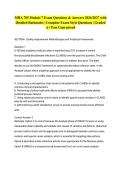 MHA 705 Module 7 Exam Questions & Answers 2026&sol;2027 with Detailed Rationales &vert; Complete Exam-Style Questions &vert; Graded A&plus; Pass Guaranteed