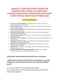 ARIZONA WATER TREATMENT OPERATOR &NewLine;CERTIFICATION GRADE 1 EXAMINATION &NewLine;COMPLETE QUESTIONS AND DETAILED SOLUTIONS &NewLine;LATEST UPDATE THIS YEAR JUST RELEASED