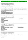 ATI Elimination Exam Test Questions and Answers Graded A&plus;