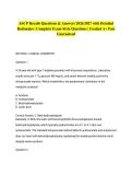 ASCP Recalls Questions & Answers 2026&sol;2027 with Detailed Rationales &vert; Complete Exam-Style Questions &vert; Graded A&plus; Pass Guaranteed
