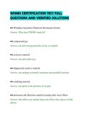 WHMIS CERTIFICATION TEST FULL &NewLine;QUESTIONS AND VERIFIED SOLUTIONS 