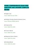 WHMIS COMPREHENSIVE EXAM PREP &NewLine;QUESTIONS AND ANSWERS COMPLETE &NewLine;REVIEW 