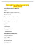 BIOC 3021 Exam 1 Questions with 100&percnt;&NewLine;Correct Answers