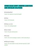 WHMIS EXAM SCRIPT VERIFIED QUESTIONS &NewLine;AND DETAILED SOLUTIONS 