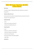BIOC 3021 Exam 3 Questions with 100&percnt;&NewLine;Correct Answers