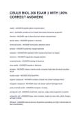 CSULB BIOL 200 EXAM 1 WITH 100&percnt; CORRECT ANSWERS