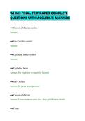 WHMIS FINAL TEST PAPER COMPLETE &NewLine;QUESTIONS WITH ACCURATE ANSWERS 