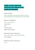 WHMIS SOLVED QUESTIONS &NewLine;CERTIFICATION PREPARATION &NewLine;COMPLETE RESOURCE 