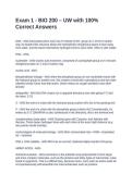 Exam 1 - BIO 200 &ndash; UW with 100&percnt; Correct Answers
