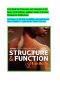 TEST BANK for Structure and Function of the Body 17th Edition by Kevin T&period; Patton&comma; Gary A&period; Thibodeau & Theresa A&period; Williamson ISBN 9780323874649 Complete All Chapters&NewLine;