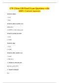 UW Chem 238 Final Exam Questions with&NewLine;100&percnt; Correct Answers
