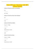 Chem 238 Exam 2 Questions with 100&percnt;&NewLine;Correct Answers