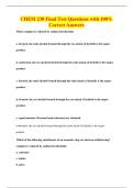 CHEM 238 Final Test Questions with 100&percnt;&NewLine;Correct Answers
