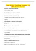 Chem 238 Lab Final Exam Questions with&NewLine;100&percnt; Correct Answers