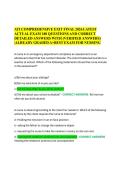 ATI COMPREHENSIVE EXIT FINAL 2026 LATEST &NewLine;ACTUAL EXAM 180 QUESTIONS AND CORRECT &NewLine;DETAILED ANSWERS WITH &lpar;VERIFIED ANSWERS&rpar; &NewLine;&vert;ALREADY GRADED A&plus;BEST EXAM FOR NURSING 