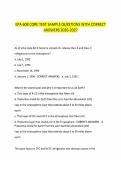 EPA 608 CORE TEST SAMPLE QUESTIONS WITH CORRECT&NewLine;ANSWERS 2026-2027
