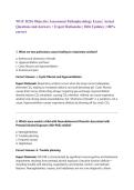 WGU D236 Objective Assessment Pathophysiology Exam &vert; Actual Questions and Answers &plus; Expert Rationales &vert; 2026 Updates &vert; 100&percnt; correct