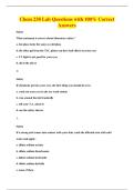 Chem 238 Lab Questions with 100&percnt; Correct&NewLine;Answers