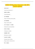 CHEM 238 Reactions&excl; Questions with 100&percnt;&NewLine;Correct Answers
