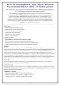 WGU C202 Managing Human Capital OA 2026-2027 QUESTIONS AND ANSWERS ALREADY GRADED A&plus;&period;&NewLine;100&percnt; Verified Solutions &vert; Updated Per Latest Guidelines &vert; Graded A&plus;