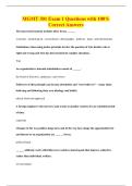 MGMT 301 Exam 1 Questions with 100&percnt;&NewLine;Correct Answers
