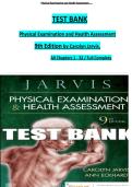 TEST BANK&NewLine;Physical Examination and Health Assessment &Tab;&NewLine;3rd Edition  &Tab;All Chapters 1 - 31  ISBN&colon;9780323510806&NewLine;&NewLine;