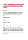 NR566 Exam Questions with 100- Correct Answers and Detailed Explanations Latest Version 