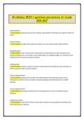 68W Combat Medic &lpar;68 Whiskey&rpar; MOD 1 &vert; U&period;S&period; Army &vert; Practice Questions and Verified Answers for Exam Preparation 2026&sol;2027 A&plus; Grade 