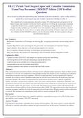 OLCC Permit Test 2026-2027 QUESTIONS AND ANSWERS ALREADY GRADED A&plus;&period; 100&percnt; Verified Solutions &vert;&NewLine;Updated Per Latest Oregon Liquor and Cannabis Commission Guidelines &vert; Graded A&plus;