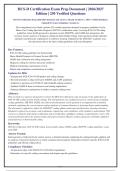 HCS-D Certification Exam 2026-2027 Questions and Answers Already Graded A&plus;&period; 100&percnt; Verified Solutions &vert;&NewLine;Updated Per Latest Guidelines &vert; Graded A&plus;