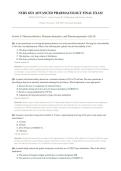 NURS 6521 ADVANCED PHARMACOLOGY FINAL EXAM 2026&sol;2027 &vert; Walden Week 11 Version B &vert; 100 Q&A with Rationales &vert; Pass Guaranteed - A&plus; Graded&NewLine;&NewLine;