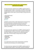 WGU D118 OA Study Guide&colon; Advanced Practice Nursing Research & Evidence-Based Practice Exam Prep