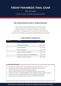 FISDAP PARAMEDIC FINAL ACTUAL EXAM 2026&sol;2027 &vert; Bundled Q&A with Rationales &vert; Pass Guaranteed &ndash; A&plus; Graded