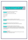 NURS 612 Advanced Health Assessment Exam 1 &vert; Practice Questions with Verified Answers 2026&sol;2027