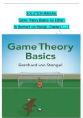 COMPLETE SOLUTION MANUAL FOR Game Theory Basics 1st Edition By Bernhard von Stengel&period; All Chapters 1 - 12 Fully Covered&period;&NewLine;
