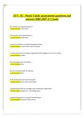 ATT FC Week 3 Daily Assessments &vert; Practice Questions with Verified Answers 2026&sol;2027 A&plus; Grade 